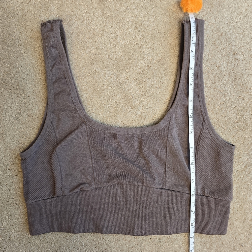 Free People Movement Happiness Runs Bra Espresso Size XL - Picture 3 of 6